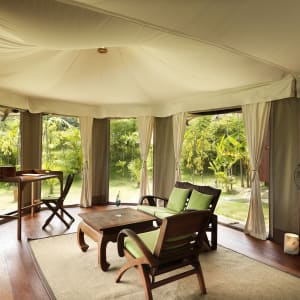 9 Hornbills Tented Camp in Ko Yao:  Living area