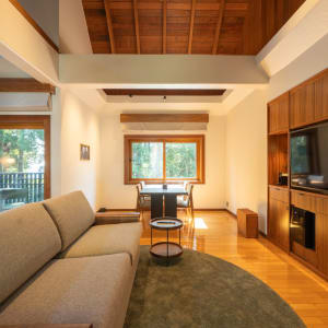 Sankara Hotel & Spa in Yakushima:  Mansana Villa | livingroom