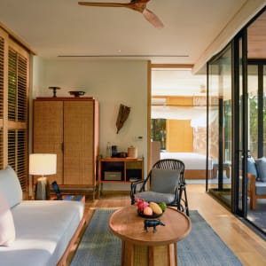 Six Senses Krabey Island in Koh Krabey:  Ocean Pool Villa Suite | Living Room