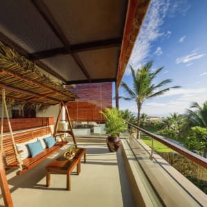 Fusion Resort Cam Ranh in Nha Trang:  Ocean View Suite | Front balcony