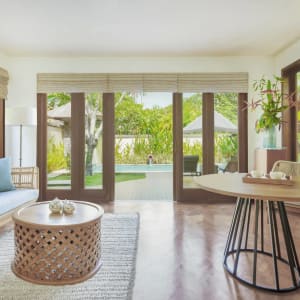 The Pavilions Bali à Sud de Bali:  Plantation Pool Villa | Living room