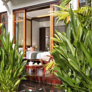 Anantara Angkor Resort in Siem Reap:  Premier Terrace Suite | Balcony