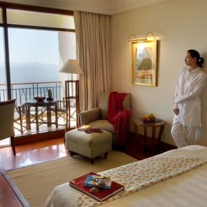 Ananda In The Himalayas in Rishikesh:  Valley View Room & Balcony