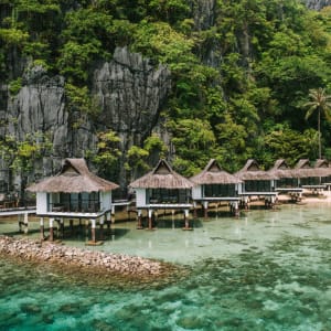 El Nido Resorts Miniloc Island in Palawan:  Water Cottages