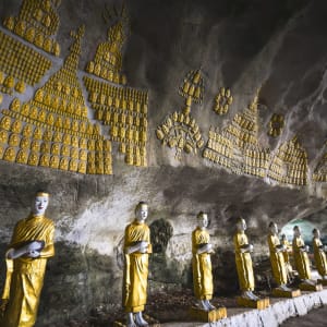 Fascination du sud du Myanmar de Yangon: Sadan Sin Min cave