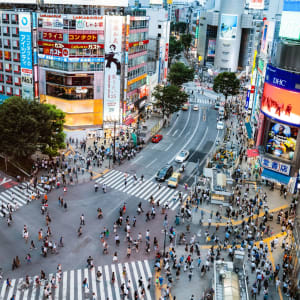 Tokios Trendviertel entdecken: Shibuya Crossing in Tokyo