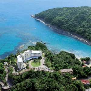 Onsen & Beach Package auf der Izu Halbinsel ab Tokio: shimodatokyu_bldg1