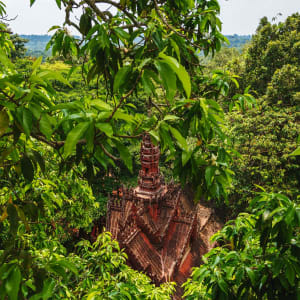 Wanderung am heiligen Phnom Kulen in Siem Reap: Small Buddhist temple on Phnom Kulen
