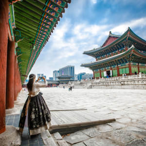 La Corée du Sud compacte sur rails de Séoul: Taking picture of Gyeongbokgung Palace