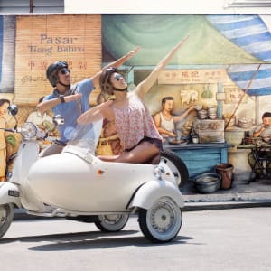 Découverte du vieux Singapour à pied: Tiong Bahru with Mural and Sidecar