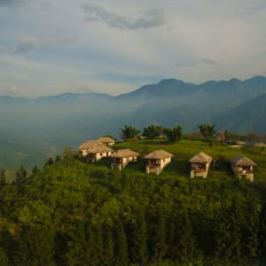 Aventure à Sapa - Hiking package de Hanoi: Topas Ecolodge Aerial View