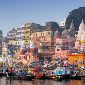 Indien für Geniesser ab Delhi: Varanasi: view from the river