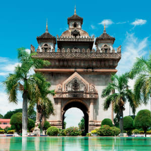 Explorer Vientiane en tuk tuk: Vientiane: Patuxai