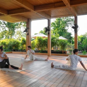 Six Senses Krabey Island in Koh Krabey:  Yoga rooftop pavilion
