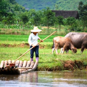 La Chine impériale avec une croisière sur le Yangtsé de Pékin: Yangshuo Yulong Fluss