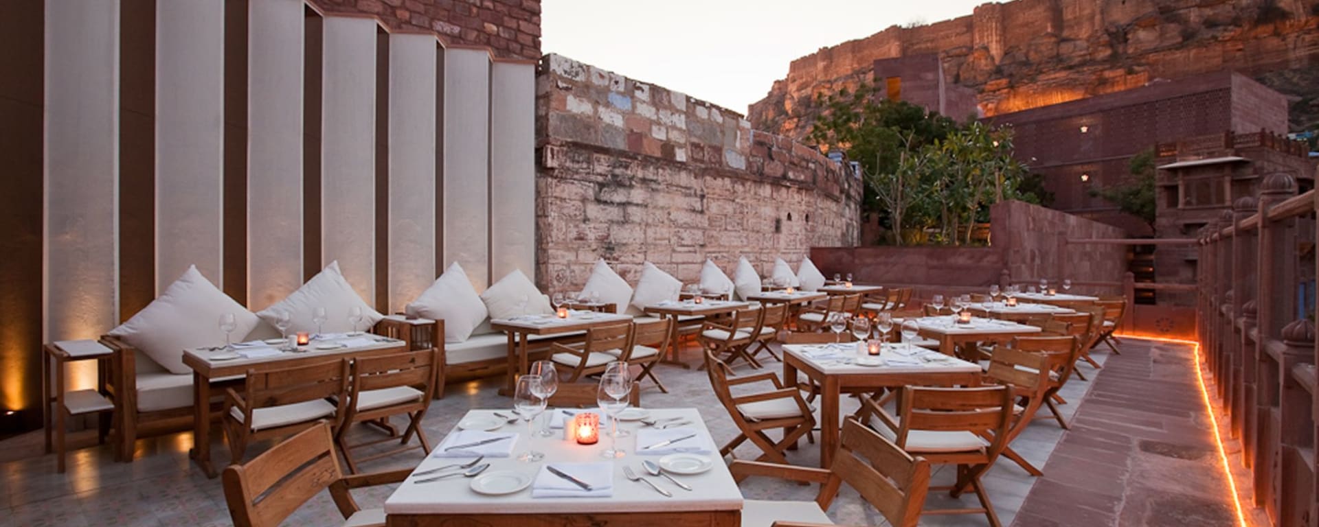 RAAS à Jodhpur:  Restaurant Darikhana, Mehrangarh Fort View 