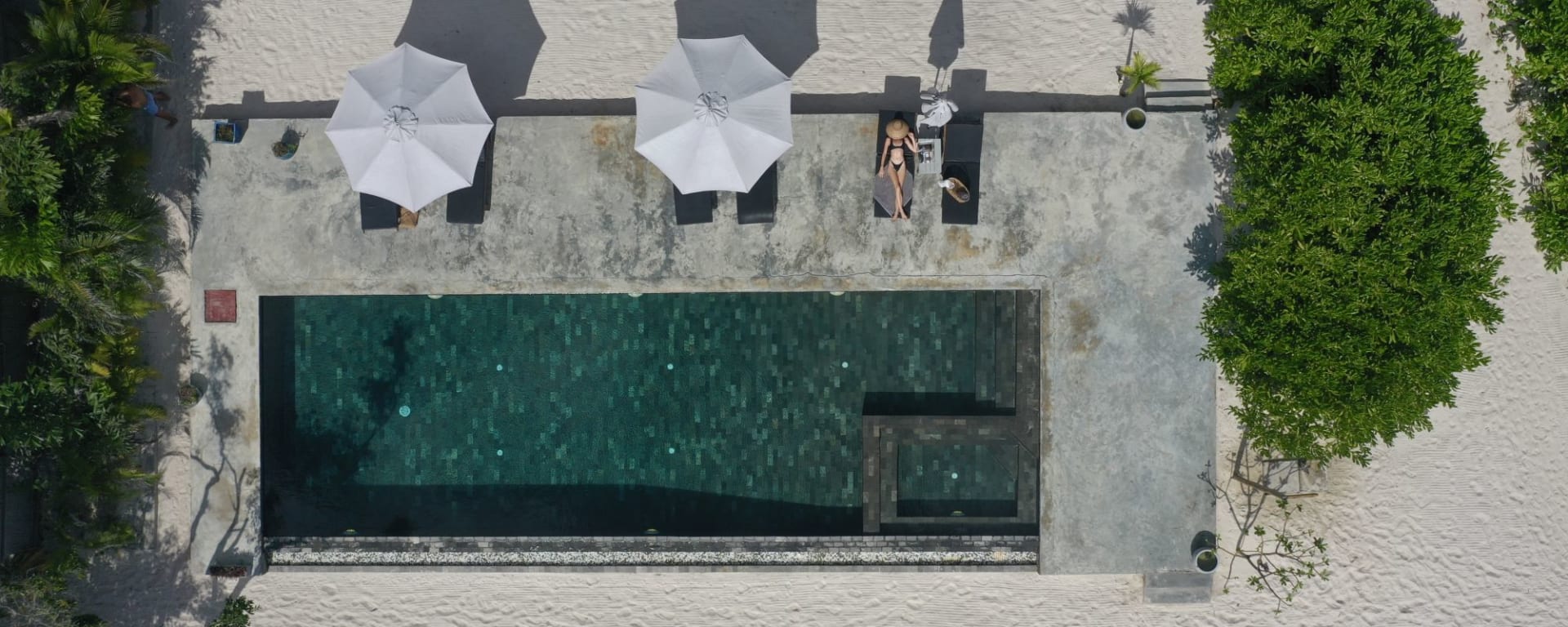 The Secret Garden Koh Rong:  Pool bird view