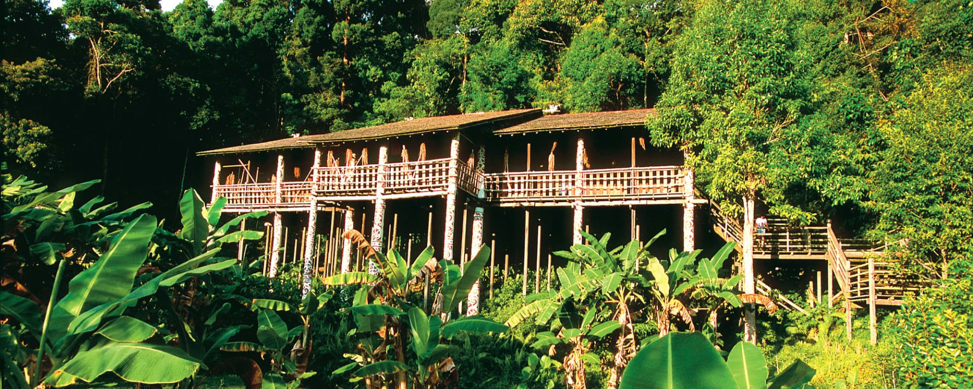 Les hauts lieux de Bornéo de Kuching: Traditional Longhouse