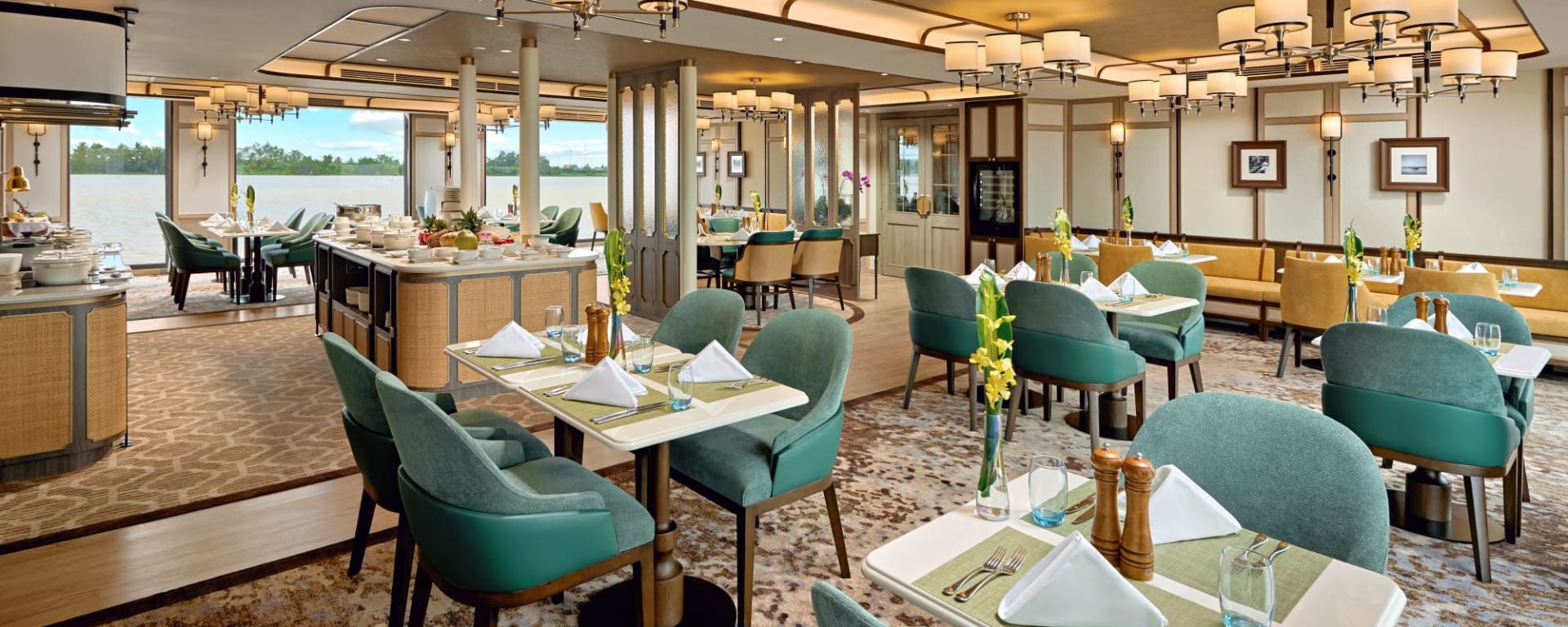Avec la « Mekong Discovery » dans le delta du Mékong de Siem Reap: f&b: Restaurant