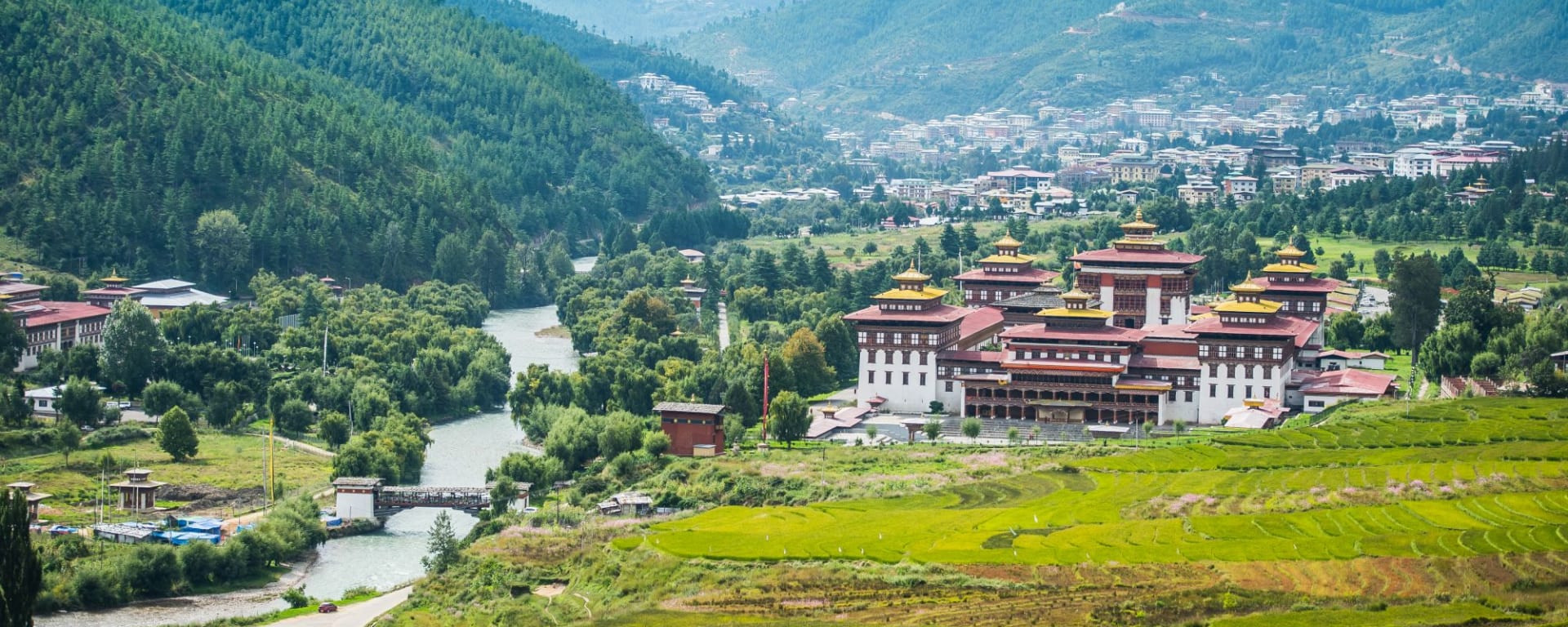 Découverte active du Bhoutan de Paro: Trashi Chhoe Dzong Thimphu