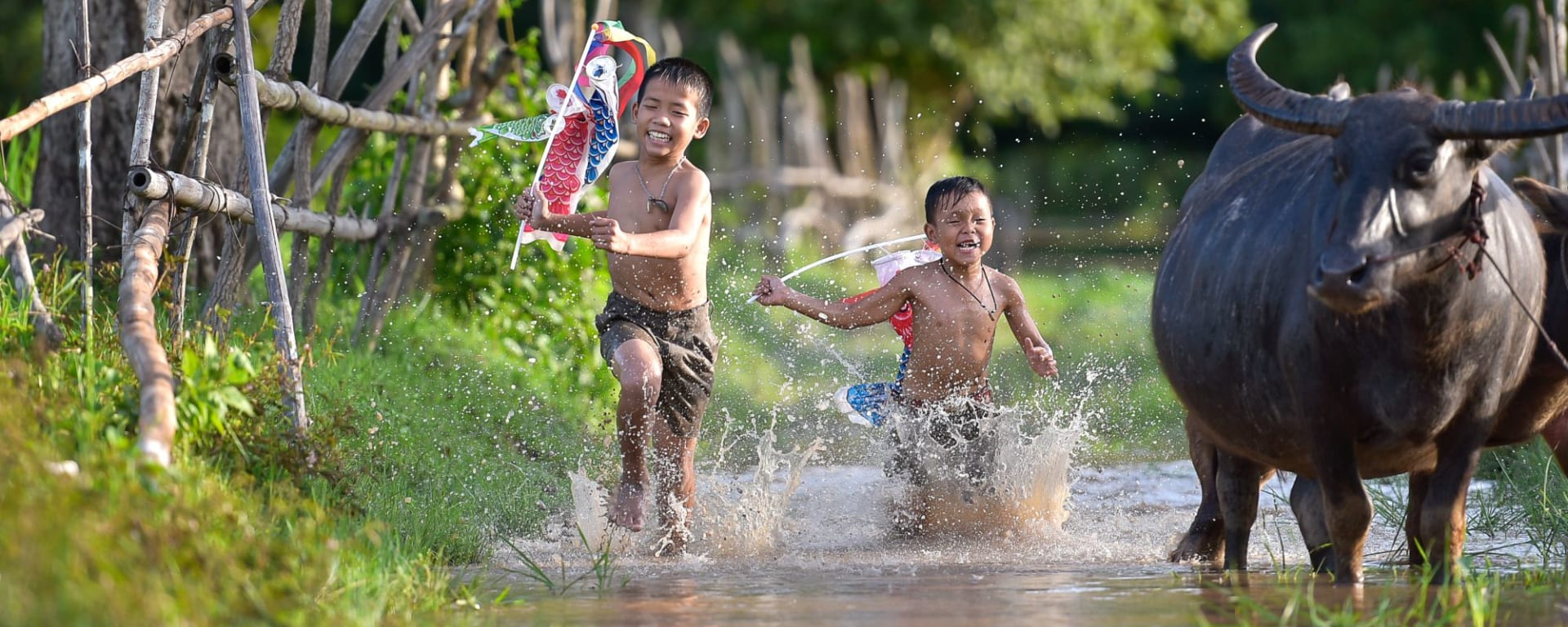 Myanmar aktiv erleben ab Yangon: The fun of rural children