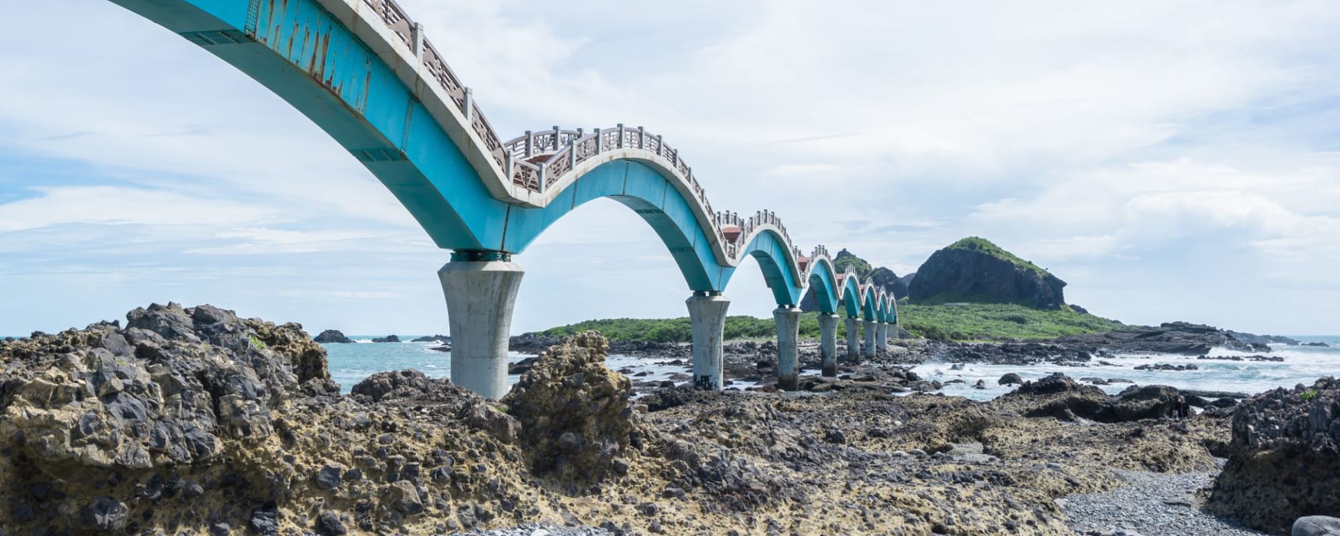 Les hauts lieux de Taïwan de Taipei: Sansiantai bridge Taitung