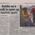 Guides on a walk to open up tourist spots