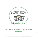 2016 Certificate of Excellence for Go Asia Travel