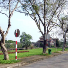 Exploring the ancient Hue city with a bicycle