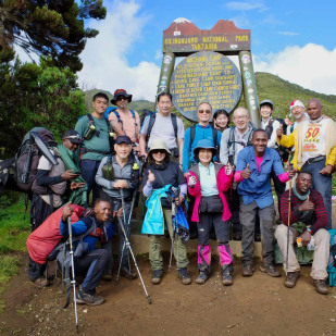Where do you sleep on Kilimanjaro?
