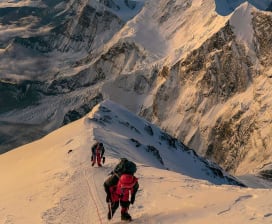 Trekking in Nepal  With local Sherpa guide and Porters