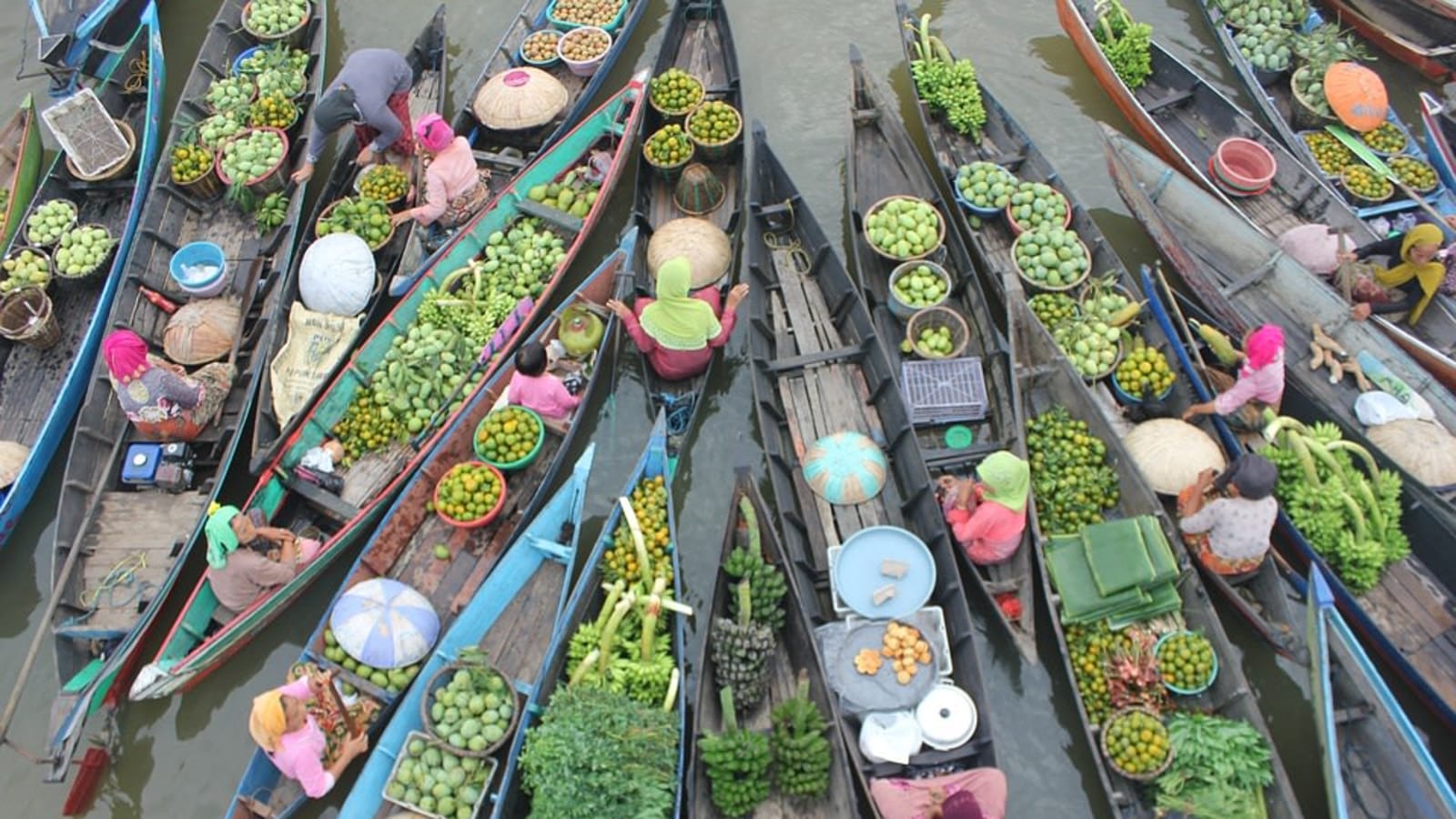 1-Day Lok Baintan Floating Market Tour from Banjarmasin
