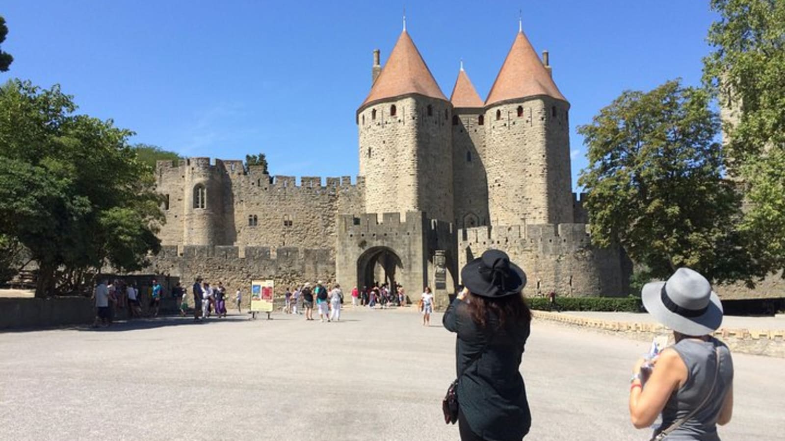 Private day tour : Cite9 de Carcassonne & the Lastours Castles.From Toulouse