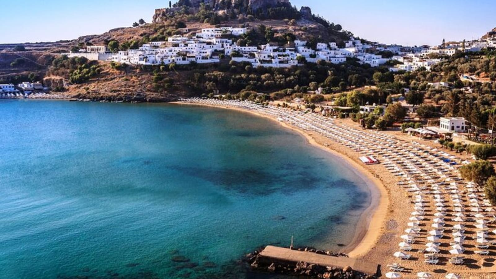 Lindos + 7 Springs by luxury bus with our Escort-Guide (full day tour)