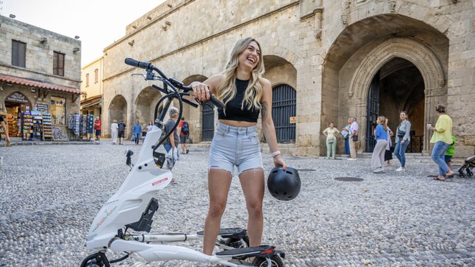 Explore the Medieval city of Rhodes on scooters 2 hours