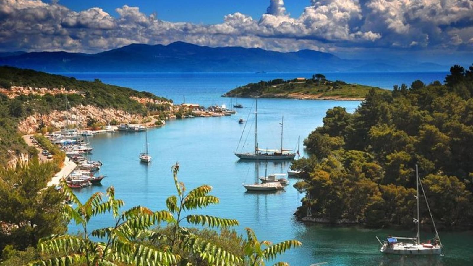 Shared Day Cruise from Corfu to Paxos-Gaios village via Antipaxos