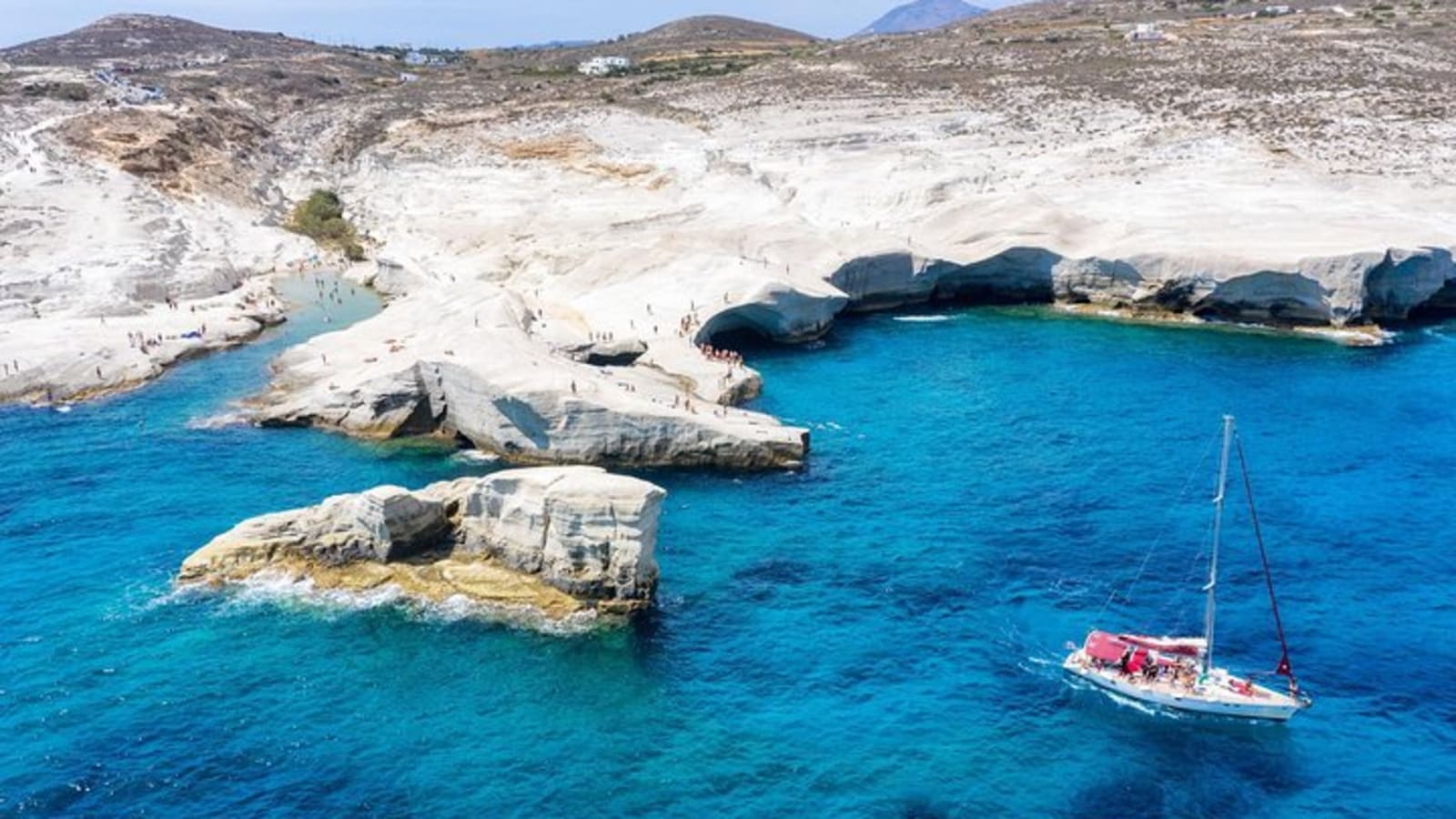 Shared Half Day Cruise from Milos to Provatas & Kleftiko