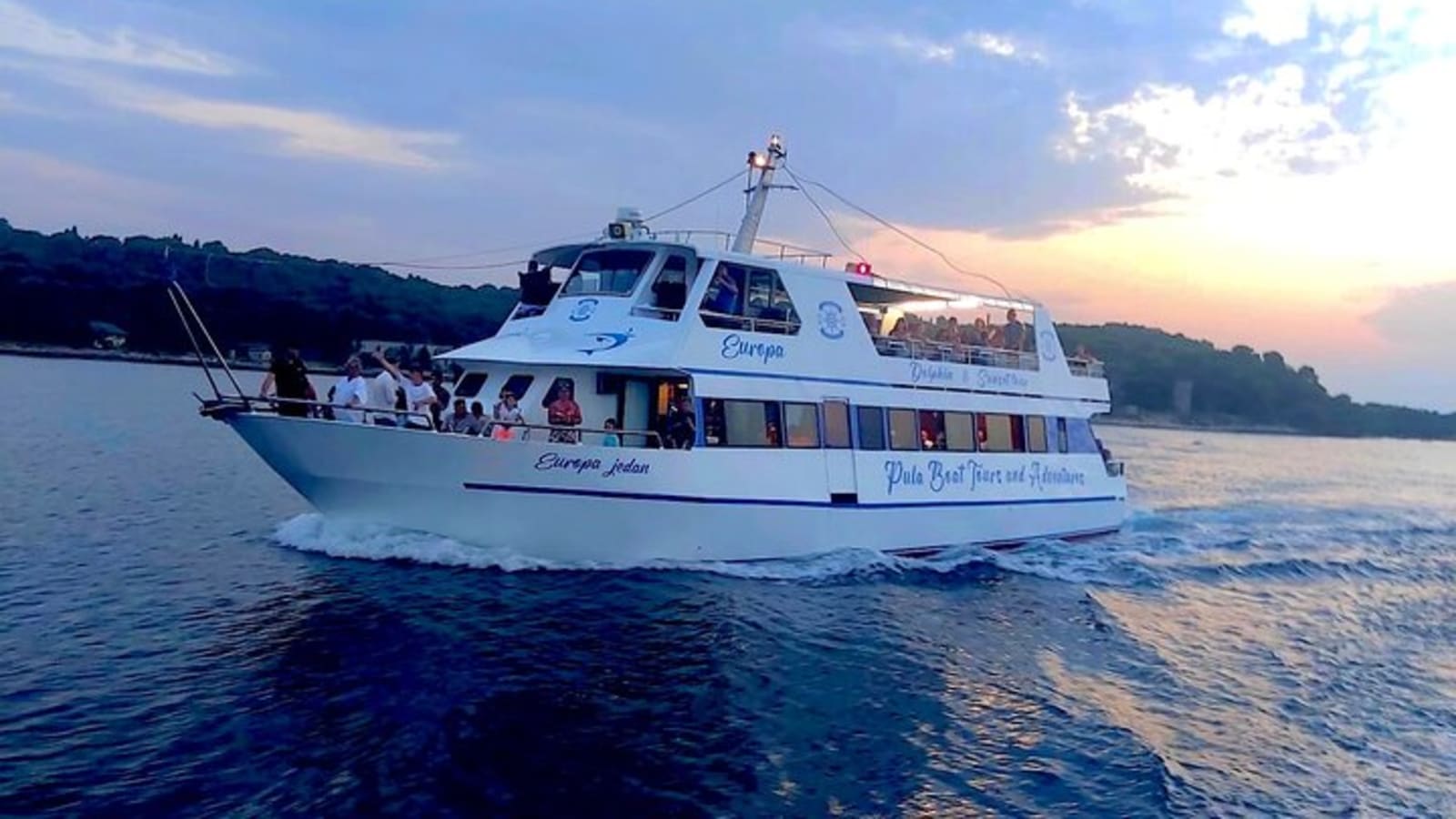 Pula : Boat Europa Experience – Brijuni Panorama Cruise with Swim Stop