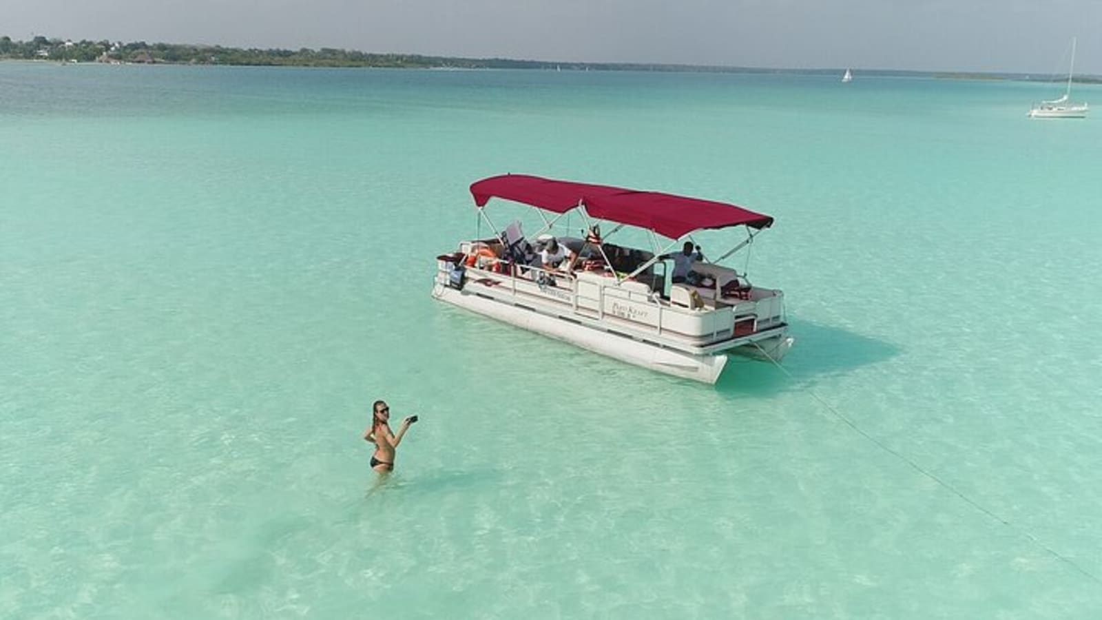 Bacalar Seven Color Lagoon Small Group Pontoon Adventure