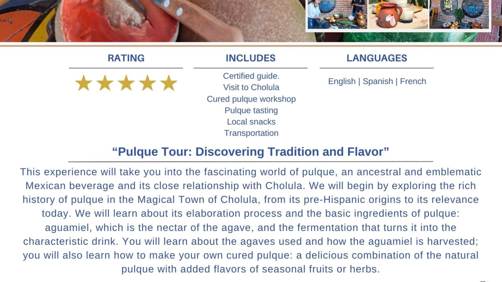 5-Hour Pulque Workshop Tour in Cholula with Traditional Pulqueria