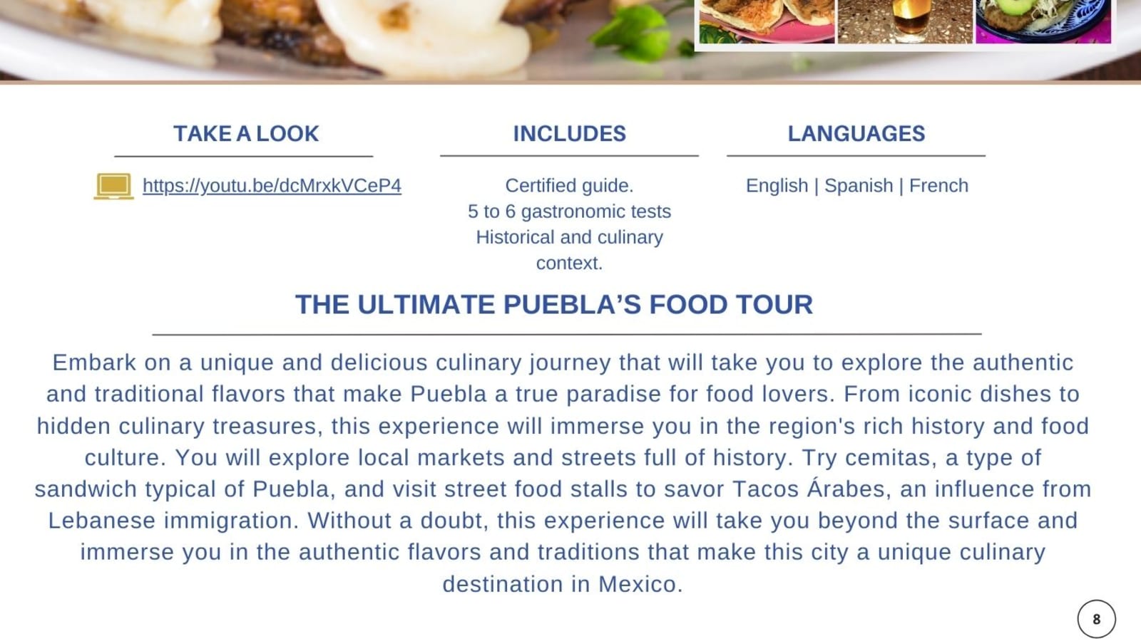 3-Hour Puebla Food Tour through Zócalo and Local Markets