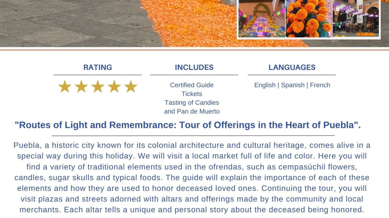 4-Hour Puebla Day of the Dead Tour through the Ofrendas Corridor