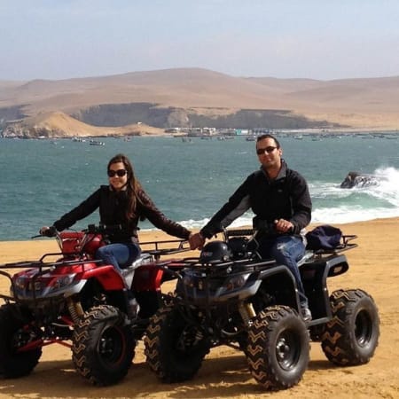 Tour de 2 Horas en Cuatrimoto por Paracas con Playa Roja
