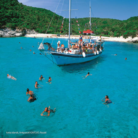 10-Hour Paxoi and Antipaxoi Cruise from Corfu with Blue Caves