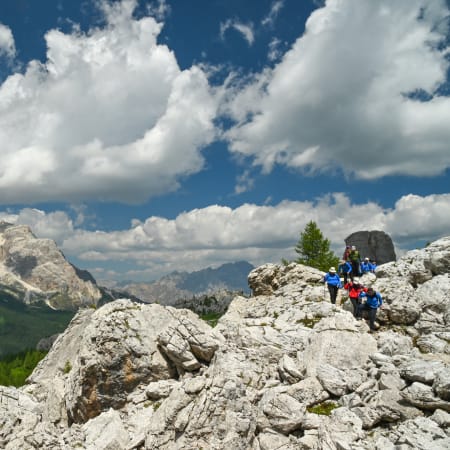 1-Day Dolomites Trekking Tour in Cinque Torri and Mount Nuvolao