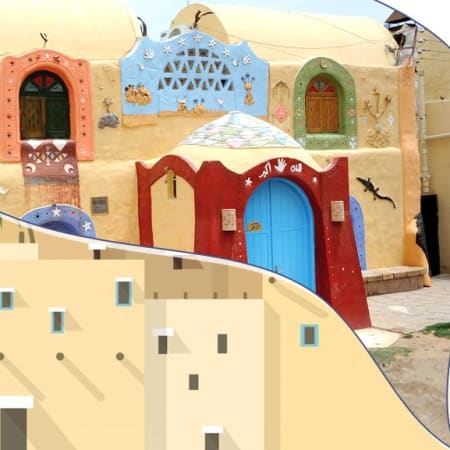 Full-Day Nubian Village Motorboat Tour from Aswan with Family Visit