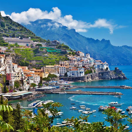 8-Hour Amalfi Coast Boat Cruise with Amalfi, Positano and Swim Stops