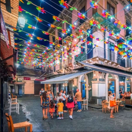 2-Hour Catania Night Walking Tour through Historic Streets and Nightlife
