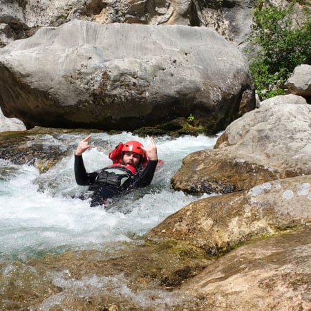 6-Hour Cetina River Extreme Canyoning Tour with 55 m Waterfall