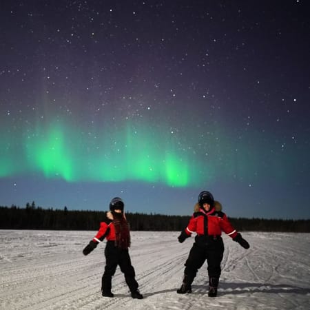2-Hour Northern Lights Sleigh Ride in Rovaniemi with Campfire BBQ